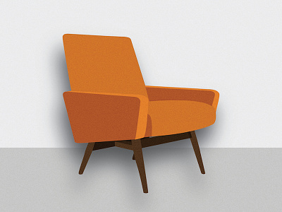 Retro Chair chair furniture illustration old retro sofachair texture
