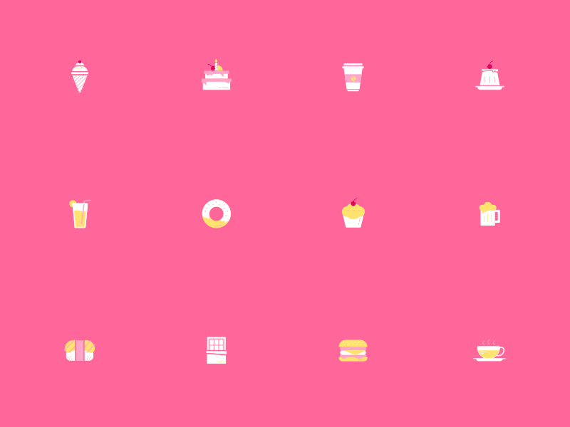 Food Icon，Try to Make it Better design icon motion