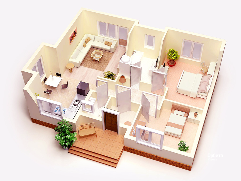 bedroom house floor plan small plans three get free updates email facebook Bunga