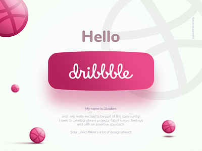 Hello, Dribbble! design firstshot minimal ui web