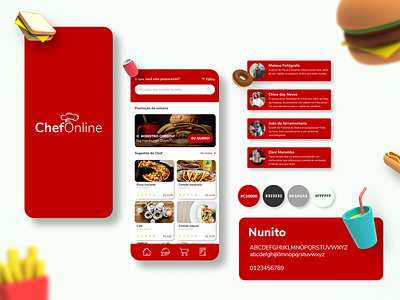 Food App app app design concept app dailyui food food and drink food app interface design ui ui design