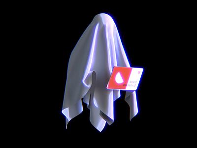 Ghost with the most 3d 3d animation character character design deck ghost halloween ipad motiongraphics octanerender pitch presentation templates