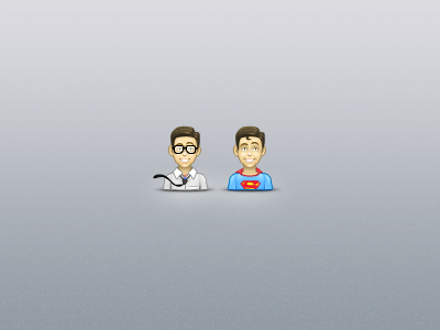 Double Avatar avatar design face icon illustration kryptonite superman tie twitter