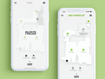 Pause Home Cleaning & Skip A Room 2d animation app clean concept design digital flat interaction design interface maps minimal mobile motion design ui ux vector visual design