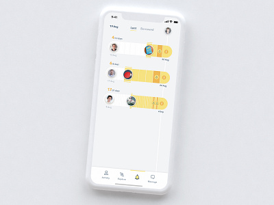 Track Status of Lent Items 2d app clean concept design digital flat interface minimal mobile mockup ui ux visual design