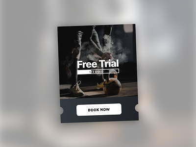 Free Trial Module — Dark app clean design digital flat free trials minimal mobile trial ui ux visual design