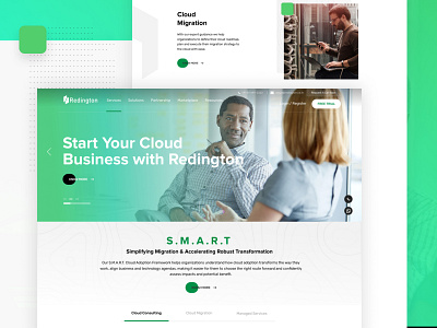 Redington Cloud Website Design bangalore client work cloud cloud technology design agency design studio website website design company website designer