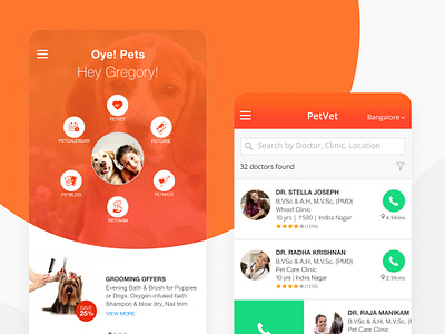 OyePets Mobile App Design