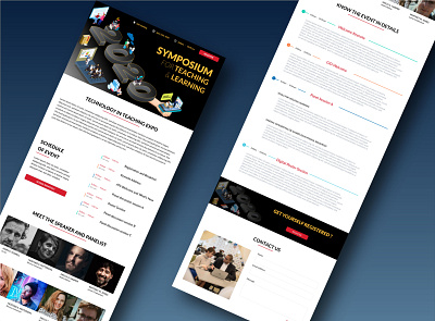 Event Landing Page branding education website teaching visual design website design