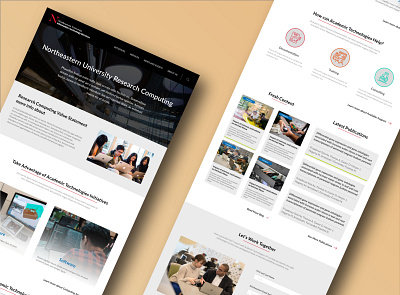 Homepage Design - Research Computing branding education website technology website typography ui ux vector visual design website design
