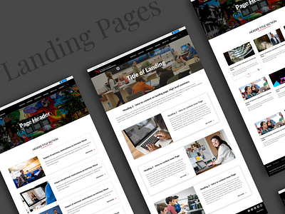 Templates of Landing Pages - Educational