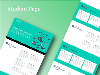 University's Resource Landing Page branding community covid19 education website illustration technology website ux vector visual design website design