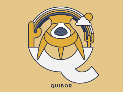 36 Days Of Type - Q 36 days of type 36daysoftype alphabet icon illustration letter quibor type typography venezuela