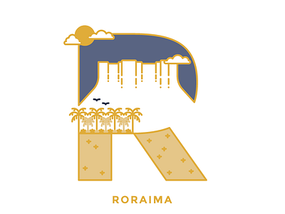 36 Days Of Type - R 36 days of type 36daysoftype alphabet icon illustration letter roraima tepuy type typography venezuela