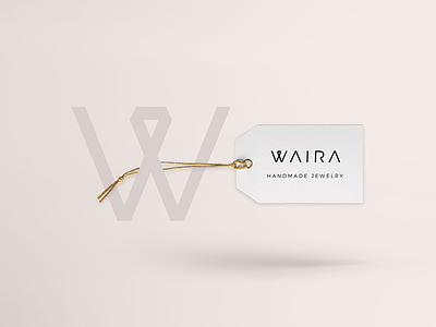 Waira - Logo black branding jewelry logo logotype pattern tag