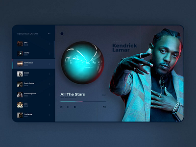 Web Music Player animation design interaction motion music music app music player player sound ui uidesign web webdesign website