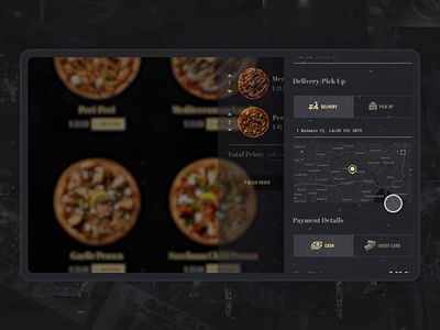 Pizza Trucking & Game animation black design e commerce food game interaction motion pizza trucking ui uidesign webdesign website