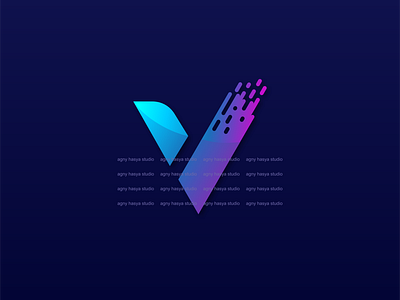 Letter V Logo - Technology Logo