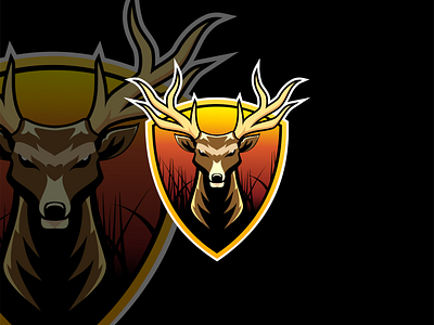 Deer Esport Mascot character Logo Design