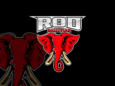 Esport Mascot Elephant Logo Design - ROD BALLIVIAN