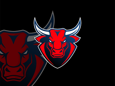 Bull Esport Mascot Logo Design bull logo design esport logo mascot logo