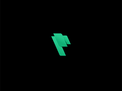 Letter P Logo 3D