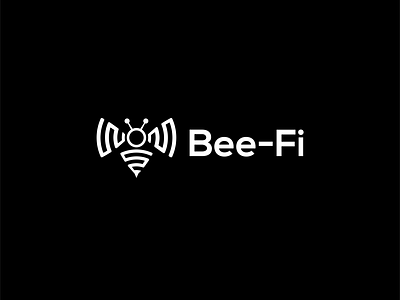 Bee+Wi-Fi icon Logo bee logo design hive illustration logo logo design minimalist logo network vector wifi wifi logo wireless