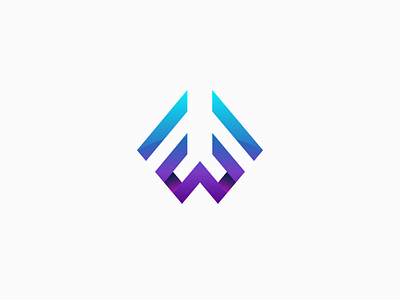 Letter WF Monogram Logo Design