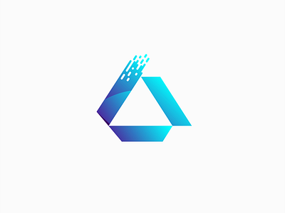 Letter A Logo 3D 3d blockchain blue cryptocurrency design forsale illustration letter letter a letter a logo letter logo logo logo 3d logo design minimalist logo multimedia technology technology logo ui vector