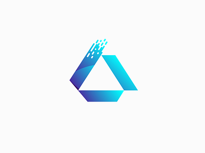 Letter A Logo 3D