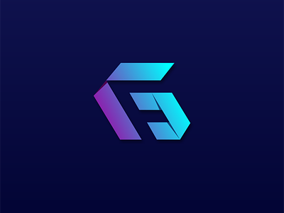 GF Logo 3d design forsale gf icon letter letter gf letter logo logo logo design minimalist logo monogram monogram logo technology logo