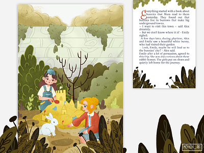 Children book project art book art book cover book illustrations character design child book children children book children illustrations cute digital painting forest garden girls graphic design illustration project