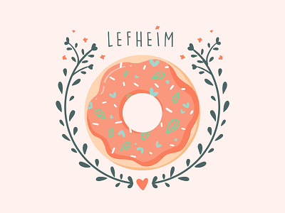 Doughnut like a Donut art design donut flower illustration simple