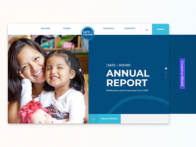 Safe and Sound Annual Report annual report design annualreport digital annual report healthcare readz