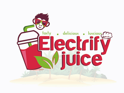 Electrify logo 3d bar logo branding drink logo graphic design juice logo logo miami beach summer logo