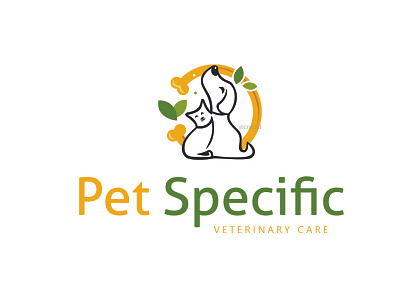 Pet Specific 3d branding graphic design logo pet animal logo