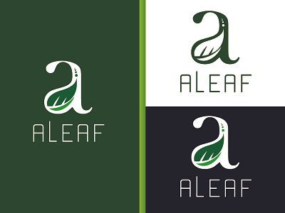 ALEAF 3d a logo abstract logo branding company design fresh logo graphic design illustration leaf logo letter logo logo natural logo organic logo vector