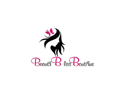 Beauty Bliss boutique branding company design flat icon illustration logo vector