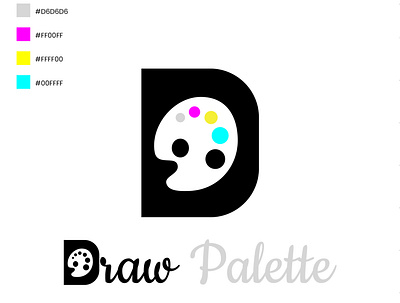 Draw Pallet logo art branding brush effects colors drawing illustration illustrator line art logo poster pr logo