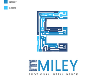 Emile art branding brush effects e icons illustrator logo poster pr logo