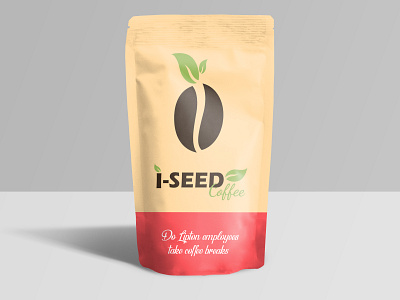 i Seed Coffee Pouch art clean coffe shop coffee coffee cup i i logo illustrator logo pr logo