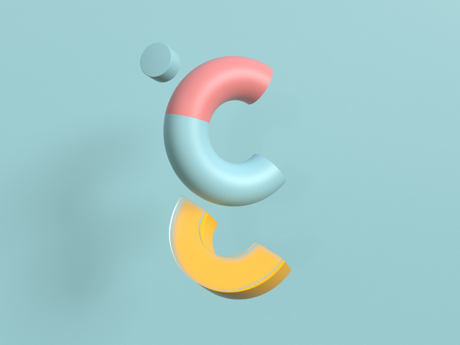 Gh Arabic 3D Abstract Letter by Hussein Alalosie on Dribbble