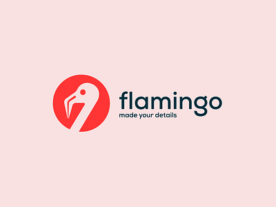 flamingo logo design abstract brand branding colorful design details fashion flamingo flamingo logo illustration logo logo design logos pink store design store logo