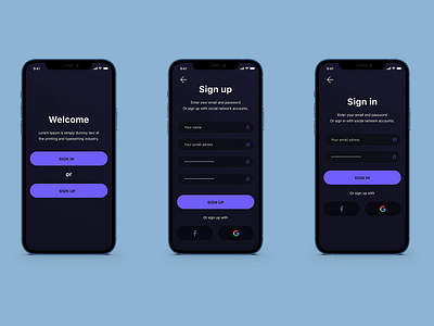 Daily UI # 001 100daychallenge app app design dailyui signin signup signupform sketchapp