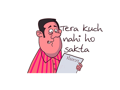 Tera Kuch Nahi Ho Sakta Hindi Text Sticker