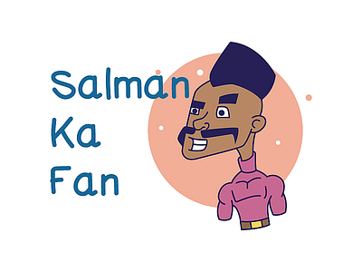 Salman Fan Sticker Design