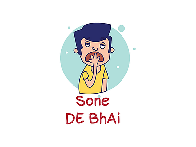 Indian Man Text Sticker Design