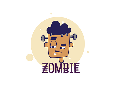 Zombie Sticker Design cartoon stickers character sticker chat stickers illustration indian cartoon indianstickers man cartoon stickerart stickers