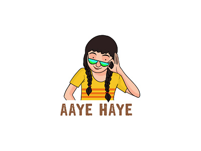 Girl Wearing Glasses Text Sticker