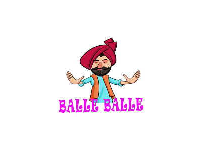 Punjabi Man Sticker Design